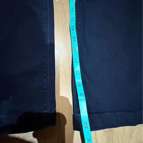 Express Navy Bell Flare Super High Rise size 6 - Picture 6 of 7